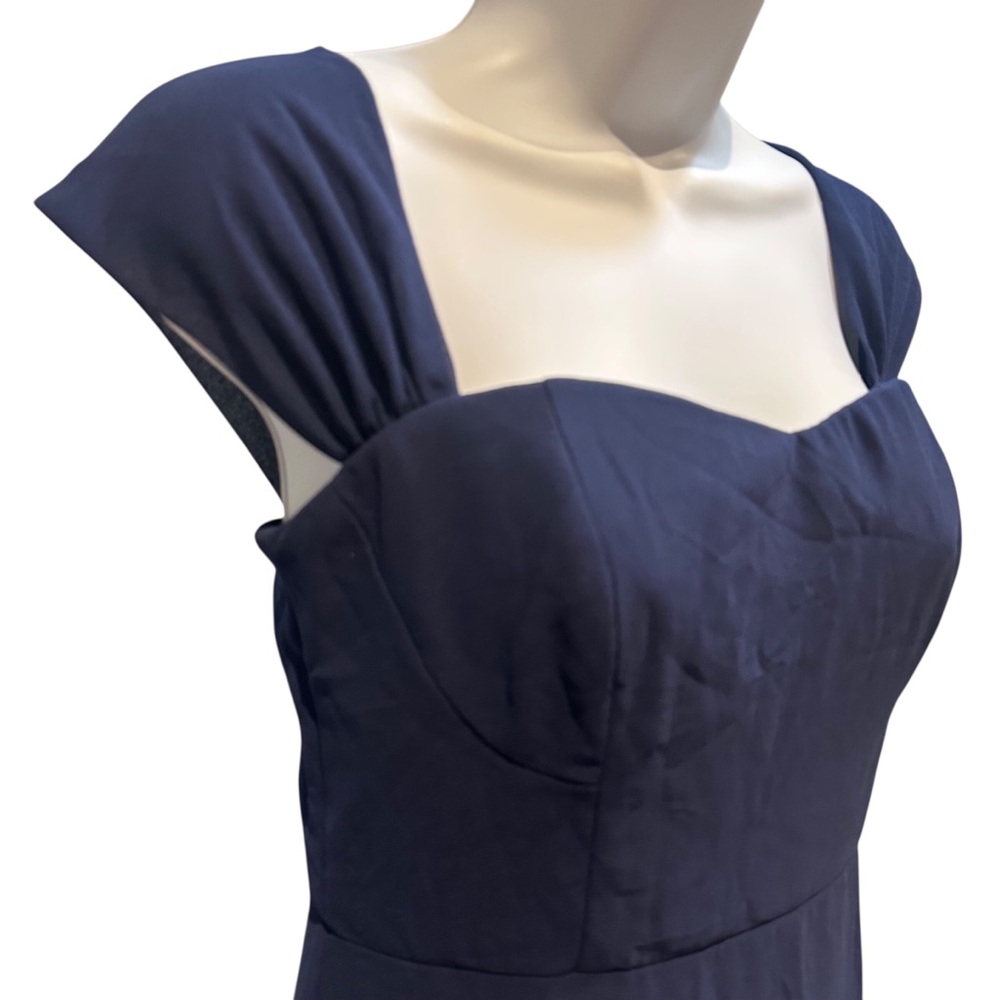 Lulus Magical Magnetism Navy Blue Off-the-Shoulder Maxi Dress Size Small - Picture 9 of 15